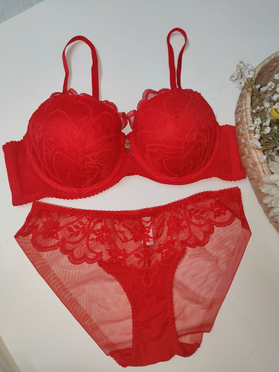 Lace Temptation Push-Up Bra Set