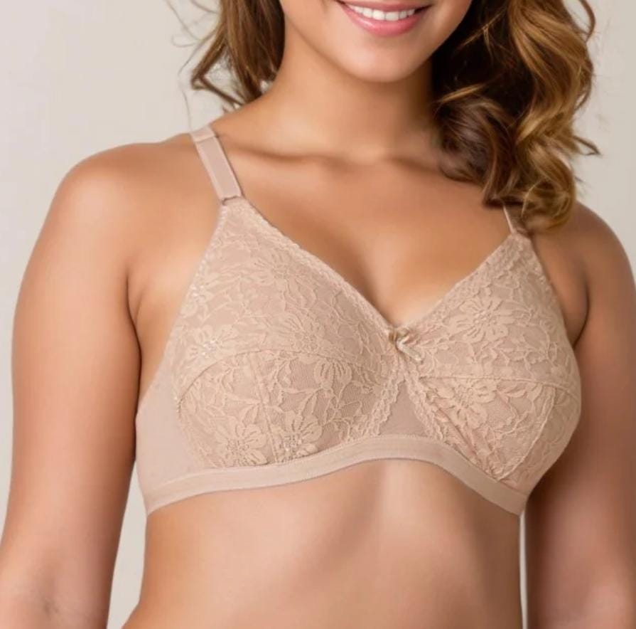 Premium Soft Light Padded Net Bra