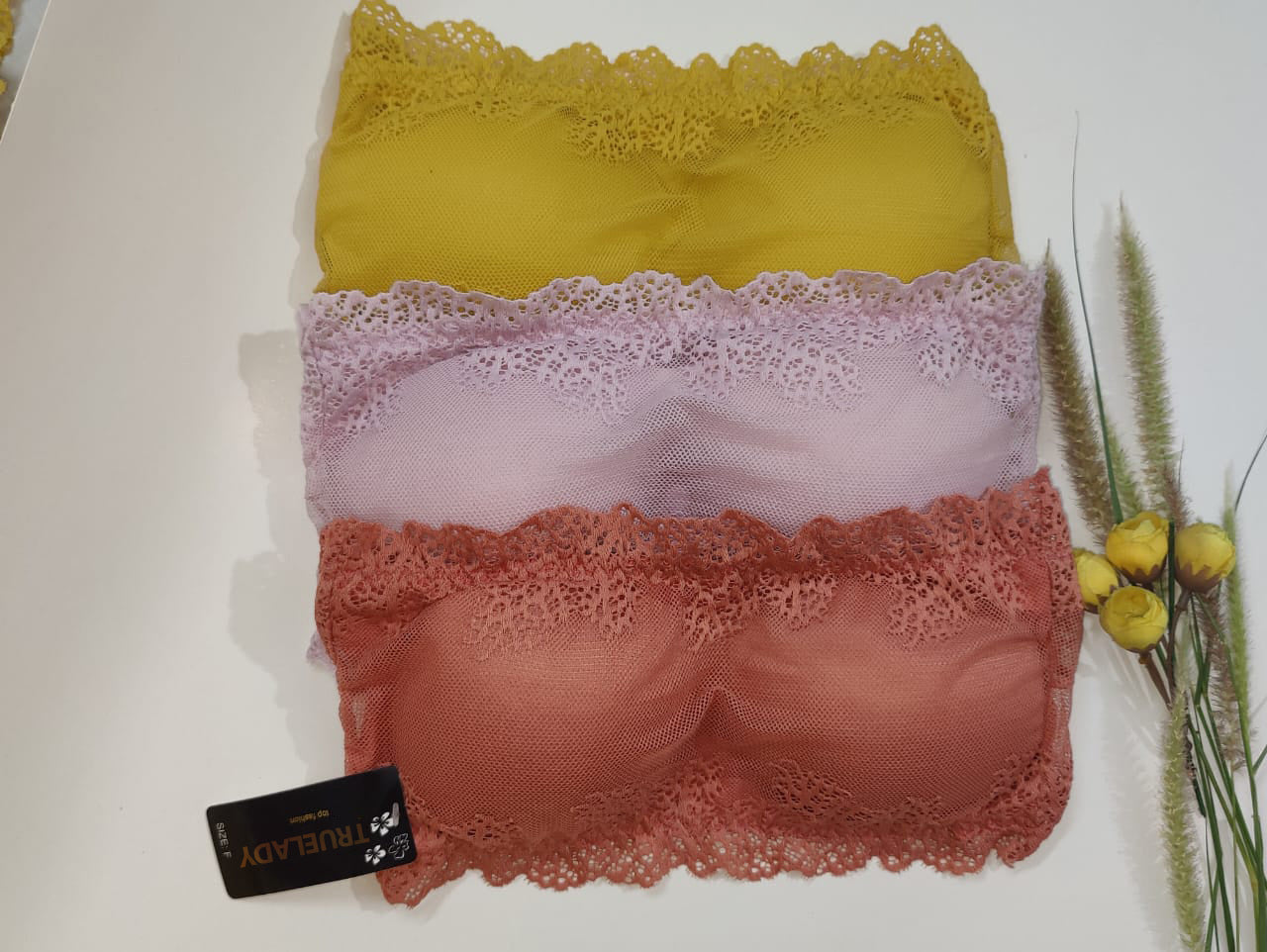 Lace Whisper Strapless Soft Mesh Light Pad Bra